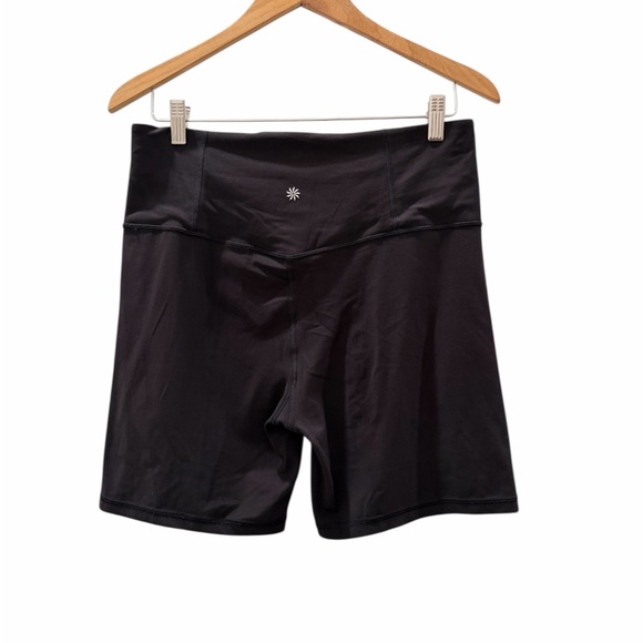 Athleta Elation Ultra High Rise 7" Short In Black Size L - Picture 4 of 8